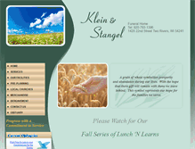 Tablet Screenshot of kleinandstangel.com